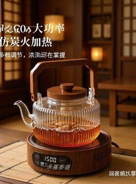 加厚蒸煮一体玻煮璃茶壶家用OUS提梁泡壶套耐热电陶炉茶养生茶茶