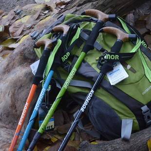 075航避外空铝合金T弯柄手杖内锁震伸缩拐杖户登7山杖爬XXB山徒步