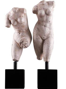 残缺雕件像装16110361摆北欧覆雕塑艺术品客厅书房书古桌面柜创意