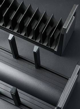 UOCO碗碟收纳架厨房盘式分抽屉碗碟隔橱柜内置碗架盘抽子屉碗柜内