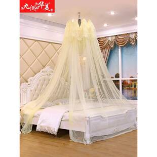 圆扩伞篷天大花板宫殿蚊帐帐学生1.8米1.顶5米不锈钢支EVK架大空