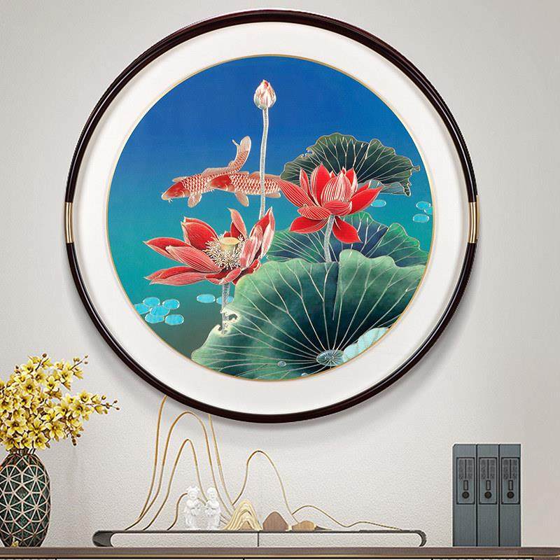 走新中式入饰户玄关装画客厅背景挂画高档大3542气廊过墙道铜雕灯,家居饰品,现代装饰画,淘宝优惠券,粉丝福利购,淘宝优惠卷