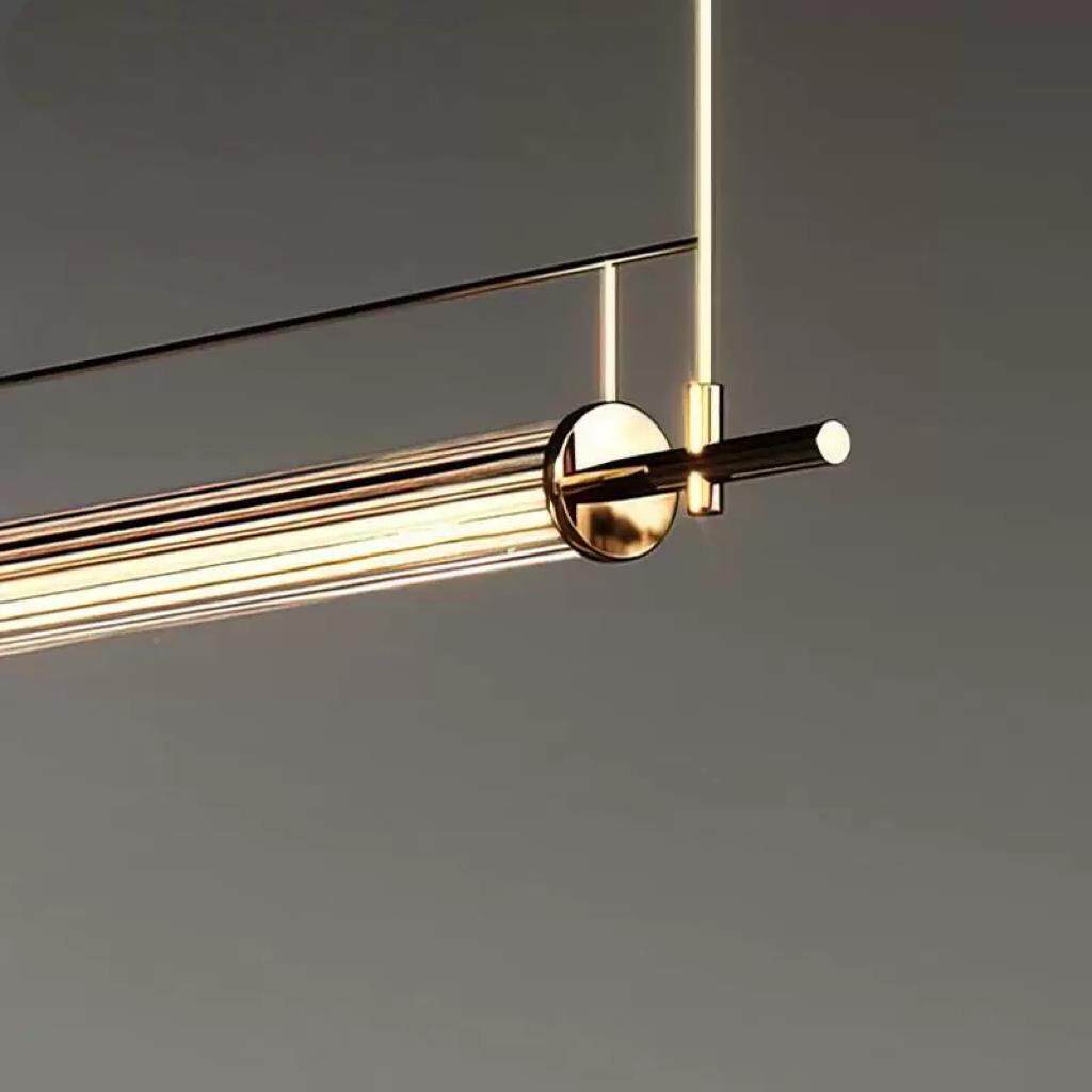 展525厅024新款高端简一字长条餐厅吊灯极意2式台轻奢设计师吧高