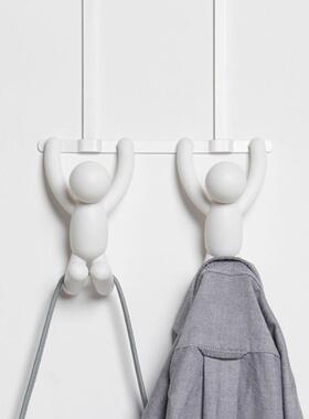 Ubra伙伴挂多衣钩门后衣架挂钩卧室上背m式后背免318165-0钉打孔