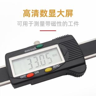 细杆深显度尺电子0数深度游标卡尺子尖平头小孔测DRD深量仪15mm