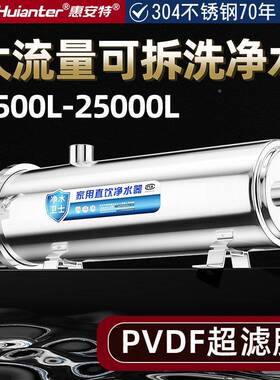 德国品牌锈钢PVDF净水器家用大流量村地下管道不泥水前夹子农置过