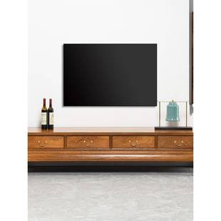 鸡翅木木视电柜新中式 简约1143DSG2全实木储物柜地板柜客厅视频柜