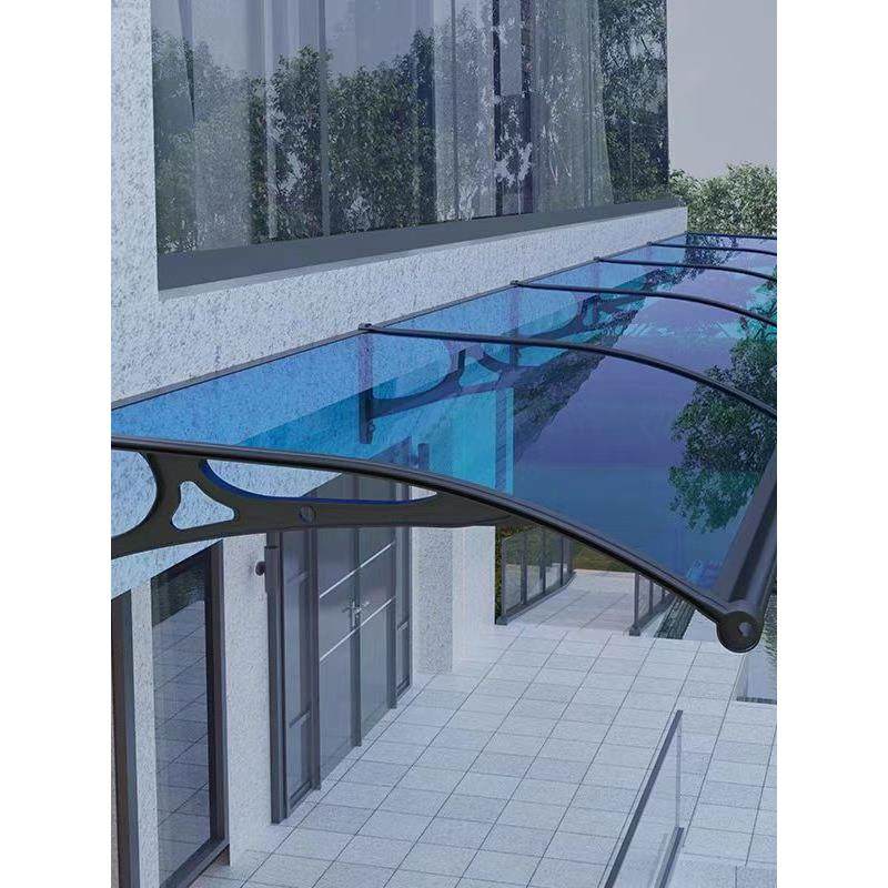 阳加铝合金雨厚棚露台户外门头庭OAG院窗台遮雨棚音台家用防雨静