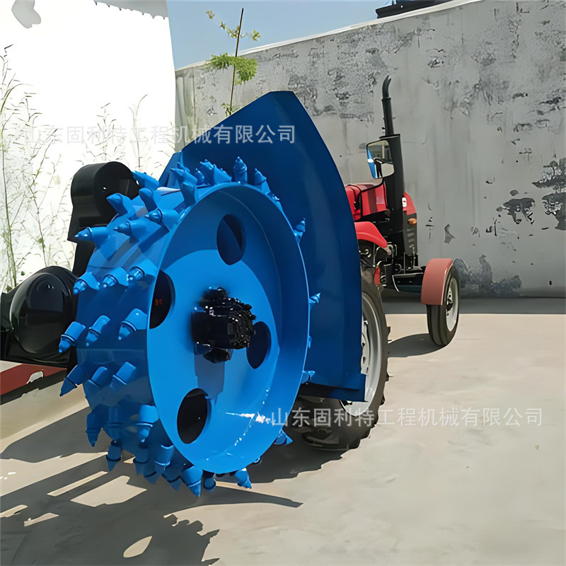 工程圆盘开沟机厂家管道电缆安装挖沟机水泥路沿石路面开槽机