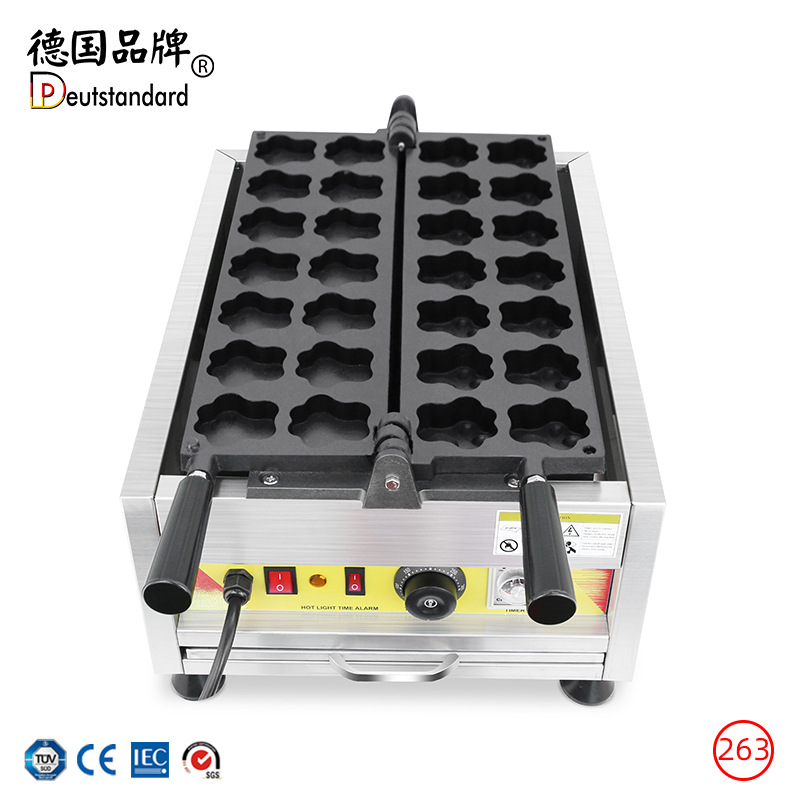 华夫饼机 商用电热烤饼机 爪子松饼左右翻转电饼档 烘培小吃设备