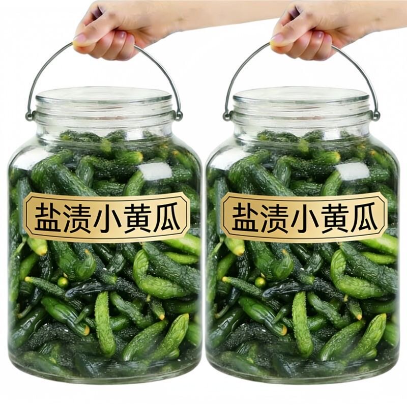 盐渍黄瓜甜咸脆早餐配粥下饭开胃