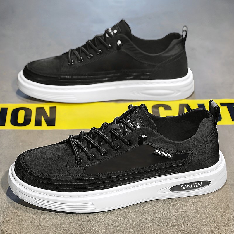 特大码男鞋45秋季冰丝透气板鞋46脚宽加肥帆布鞋47休闲运动鞋男48