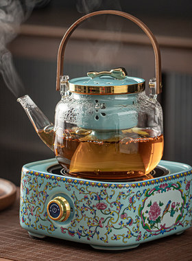 花茶煮茶壶煮茶i器新款加厚玻璃耐高温烧水泡茶普洱茶电陶炉煮茶