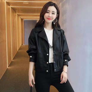 短款皮衣外套女2024年新款秋冬高级感今年流行爆U款小个子休闲上