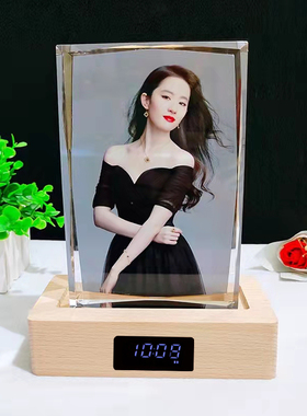 人物照片定制水晶小夜灯新婚周年纪念送女生老婆新人结婚生日礼物