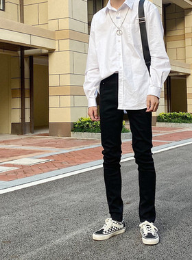 190高个子黑色加长牛仔裤2012春夏新款高街风修身男X裤复古休闲裤