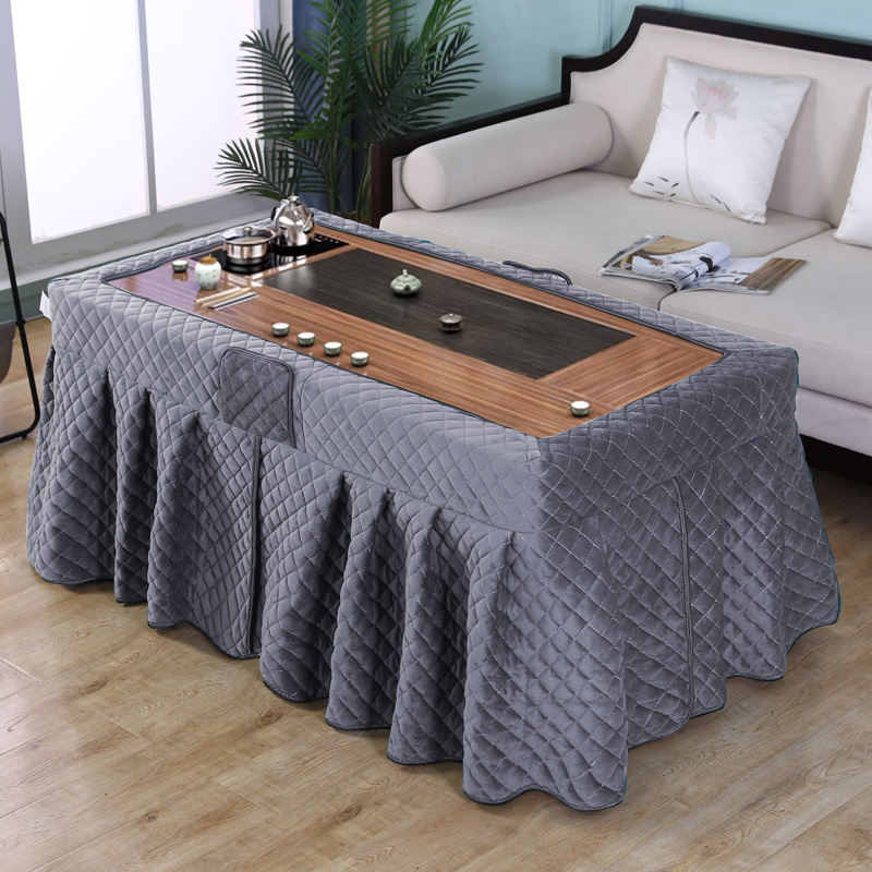 新款电烤炉长方形烤火罩桌罩桌面办公室茶几桌布保暖加厚棉罩套子