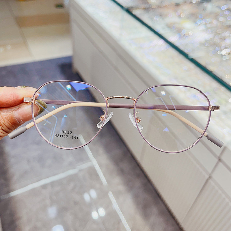 莫兰迪色文艺清新超轻弹眼镜近视女可配I度数显脸小眼睛框架男