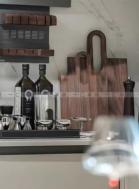 一匚 简约现代木砧板餐板面包板摆件组合 样板间售楼处厨房摆件