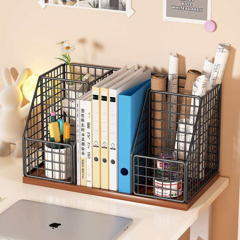 桌面置物架书桌台面收纳多层储物架子办公室宿舍学生分层桌上书架