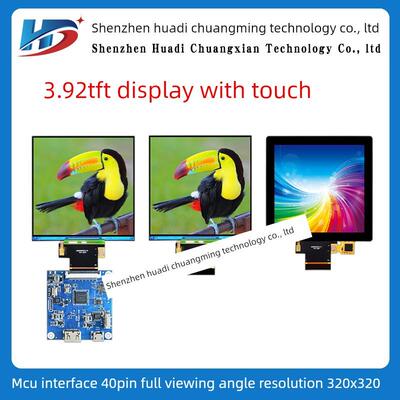 3.92寸方屏320*320电容触摸屏TFT彩色液晶屏ST7796 MCU接口40pin