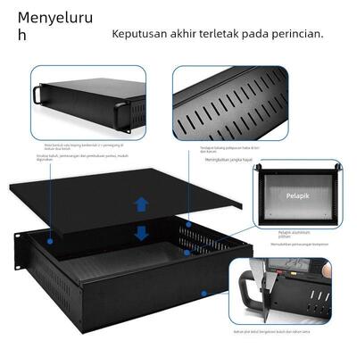 工控机箱服务器机箱1u2u3u4u5u6u钣金箱体仪表壳体功放外壳可开孔