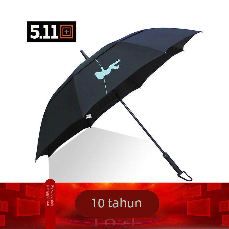 511直杆伞自动超大号加固双层防风长柄高尔夫暴雨专用户外太阳伞