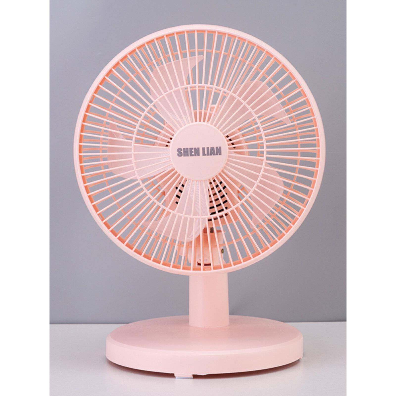 五叶摇头小型电风扇家用学生宿舍床上迷你小风扇大风力家用桌面扇