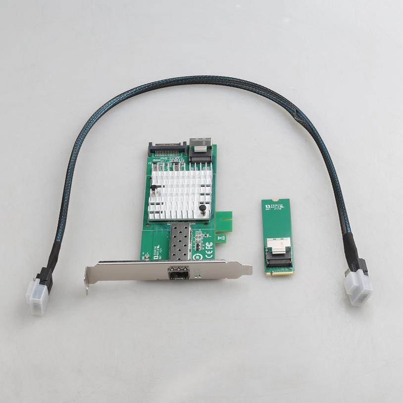 82599芯片M.2转万兆单口网卡M2转10G光纤网卡X520-DA1