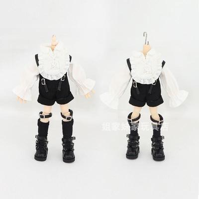 妖精体娃衣 D妹D男 Bjd 0B11男12分阿巳体适用欧风衬衣哥特衬衫