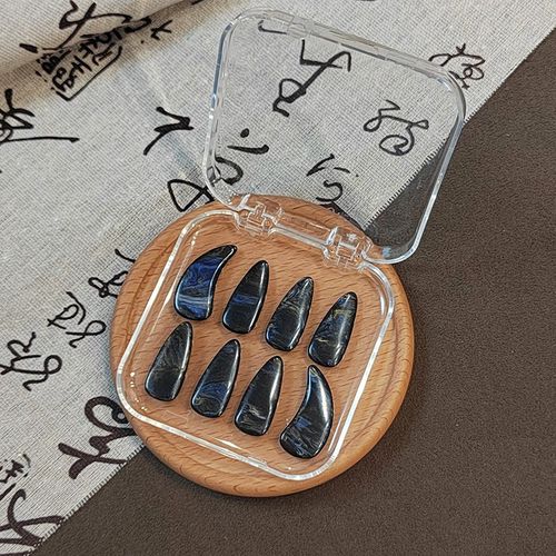 古筝指甲成人儿童专业级高分子双面弧古筝义甲胶带彩色送收纳盒