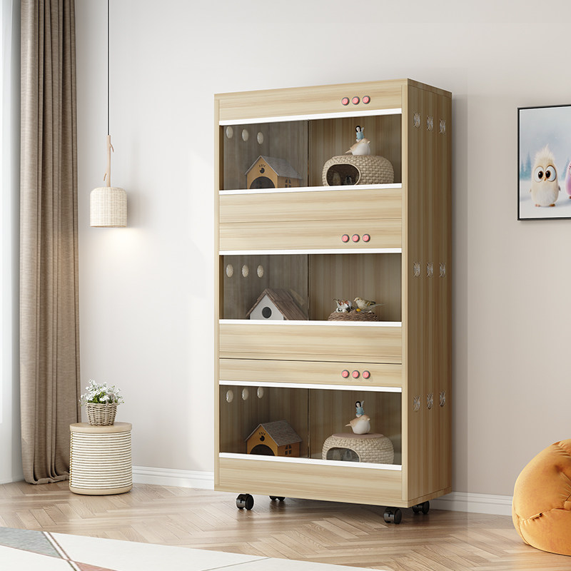 芦丁鸡饲养箱爬宠加热观赏箱仓鼠鹌鹑繁殖育雏宠物造景别墅恒温箱