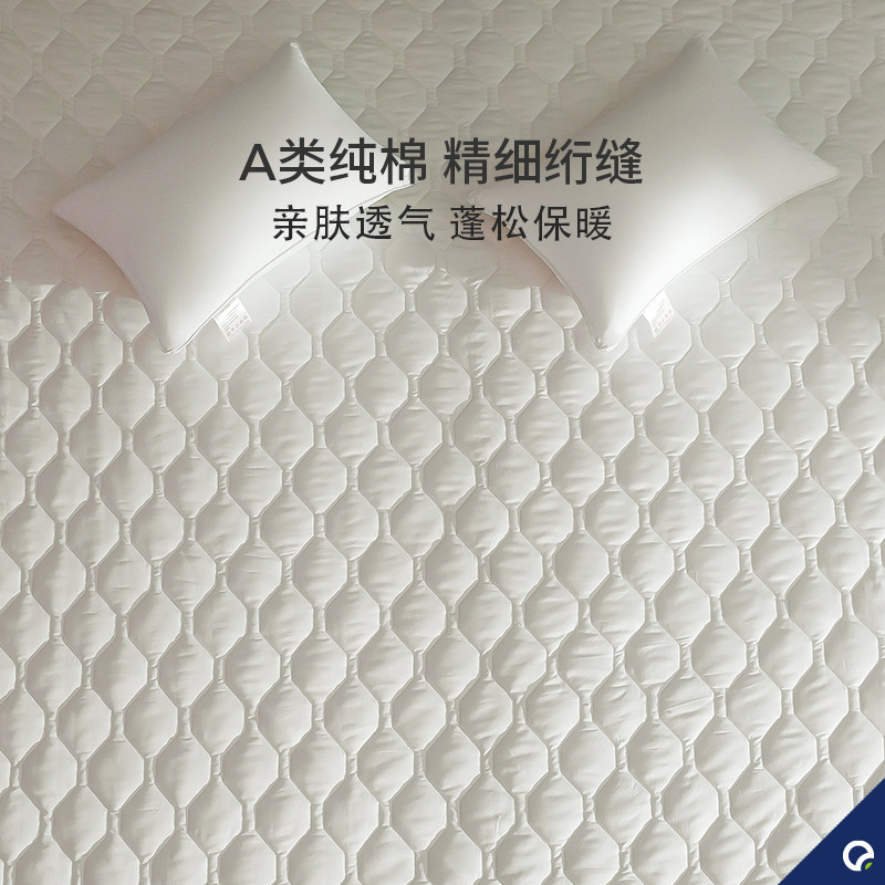 安敏诺防螨床笠纯棉床垫保护罩单件全棉床垫套除螨床罩防尘螨床盖,床上用品,床笠,淘宝优惠券,粉丝福利购,淘宝优惠卷