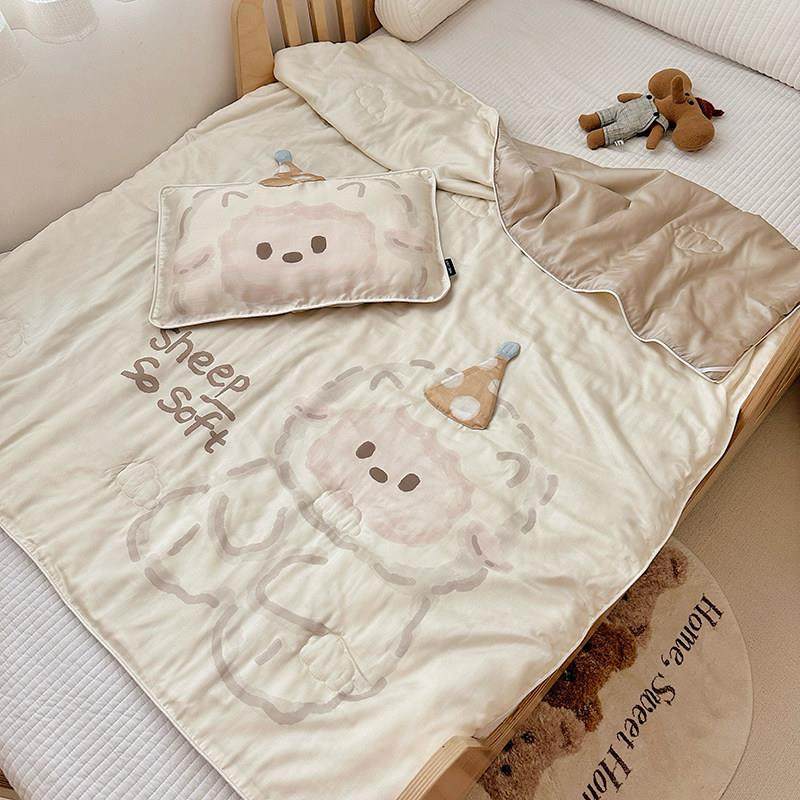 60天丝儿童夏被空调被 幼儿园宝宝夏凉被小被子 单人凉感被芯