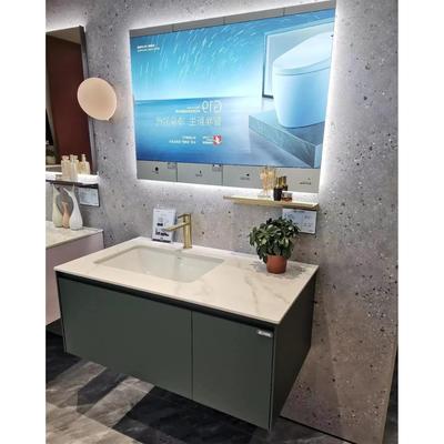 心海伽蓝轻奢风格浴室柜组合岩板洗漱台卫生间洗脸洗手池洗漱台盆