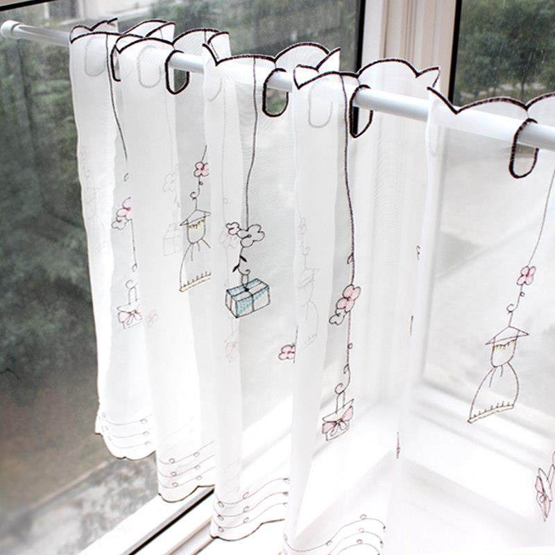 韩式可爱礼物咖啡帘半帘短帘纱帘门帘窗帘成品卧室帘装饰纱帘柜帘,居家布艺,定制窗帘,淘宝优惠券,粉丝福利购,淘宝优惠卷
