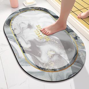 潮流硅藻泥吸水垫浴室地垫卫生间厕所门口进门防滑速干脚垫地点