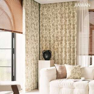 品质新玫瑰花提花雪尼尔窗帘家纺碎花抱枕套桌布沙发套雪尼尔面料