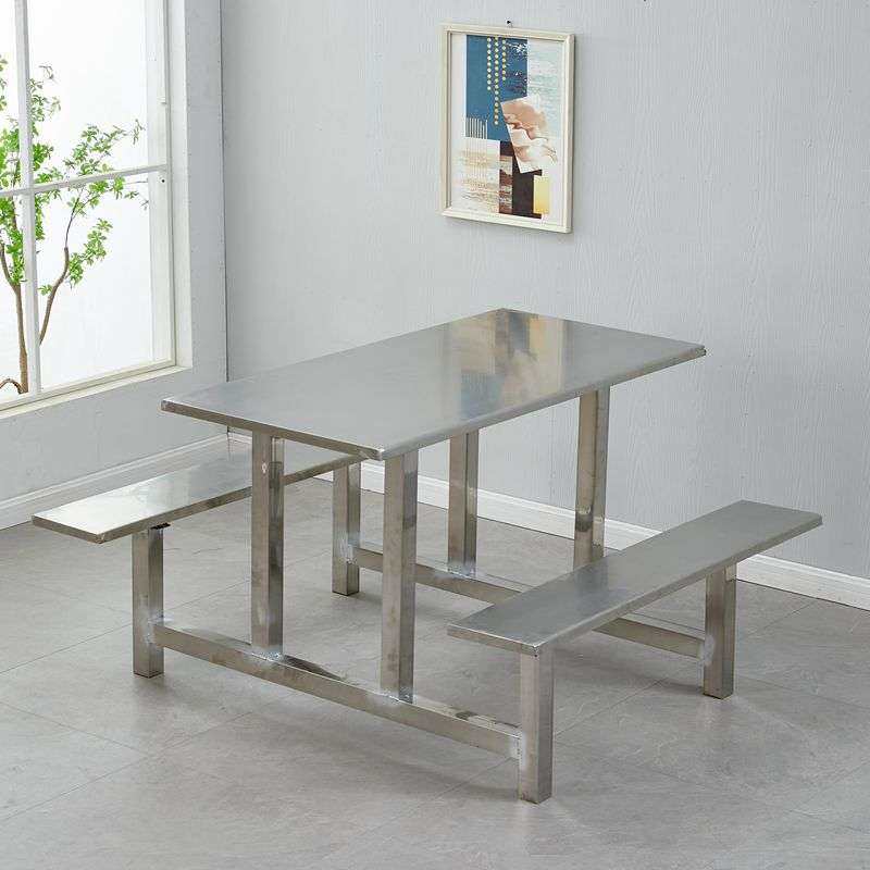 学校不锈钢餐桌食堂餐桌椅员工工人工厂连体挂凳4人6人8人餐桌椅,住宅家具,不锈钢/PVC餐桌,淘宝优惠券,粉丝福利购,淘宝优惠卷