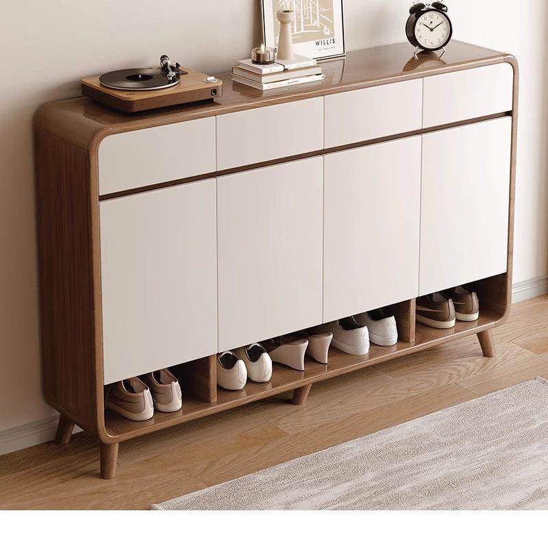 0鞋柜家用门口入户玄关柜储物柜子2024新款爆款实木色鞋架