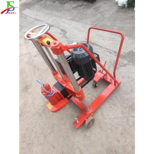 汽油混凝土钻孔取芯机小型金刚石工程钻机桥梁安装护栏打孔机