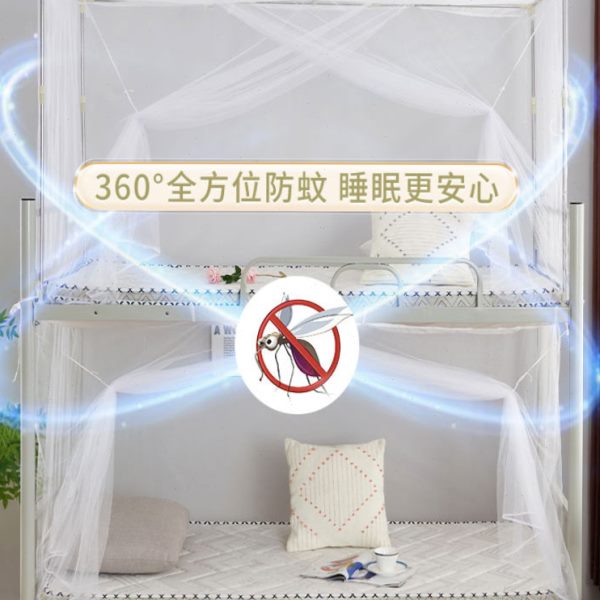 蚊帐学生宿舍上铺0.9米新款侧开门寝室上下床铺通用1.2单人床老式