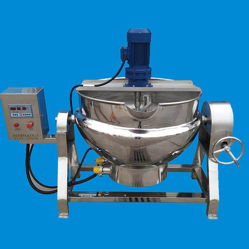 炒辣椒酱机器 商用熬调味料设备 大型工业用200L电加热夹层锅