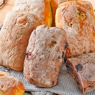 正宗无加蔗糖全麦恰巴塔粗粮代餐培根肉松面包控糖期饱腹早餐食品