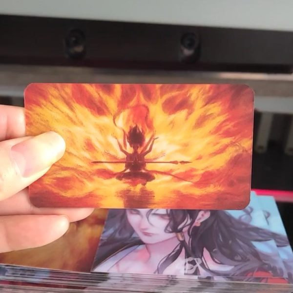 颜值破百亿卡通哪吒创意卡票房高3D收藏2变幻礼物周边光栅小众