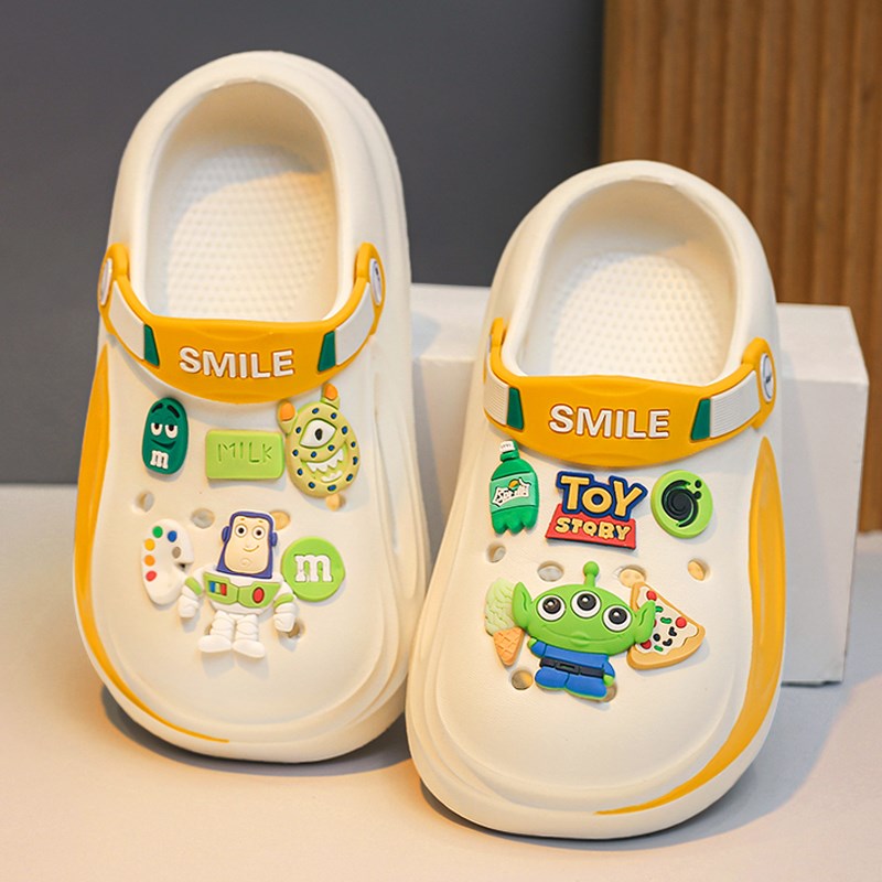 儿童凉拖鞋男童夏款防滑防臭2025新款沙滩洞洞鞋男孩夏天两穿凉鞋