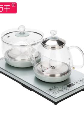 福万千全自动底部上水电热水壶玻璃烧水壶配件快煮壶单壶茶台一体