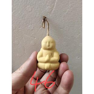 手把文玩天然模具范制双面佛小葫芦工艺品手把件4-6厘米皮质老成