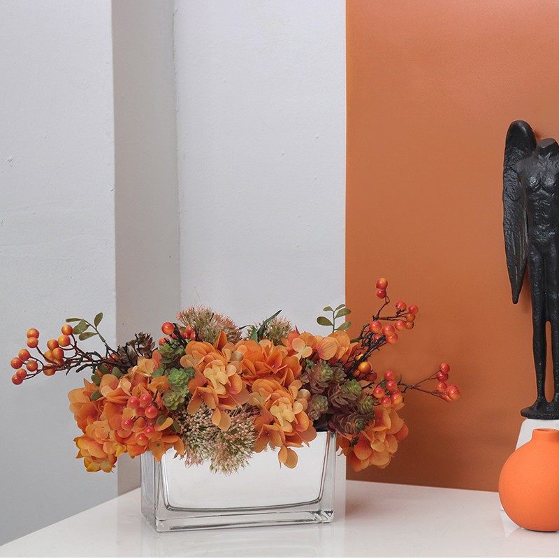 长方形银色玻璃花瓶镜面电镀样板间餐桌软装饰品插花器皿,家居饰品,花瓶,淘宝优惠券,粉丝福利购,淘宝优惠卷