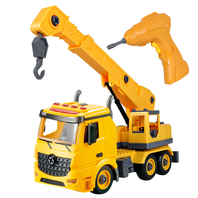 惯性儿童拆装工程车玩具可拆卸拧螺丝拼装动手组装益智3男孩4-6岁